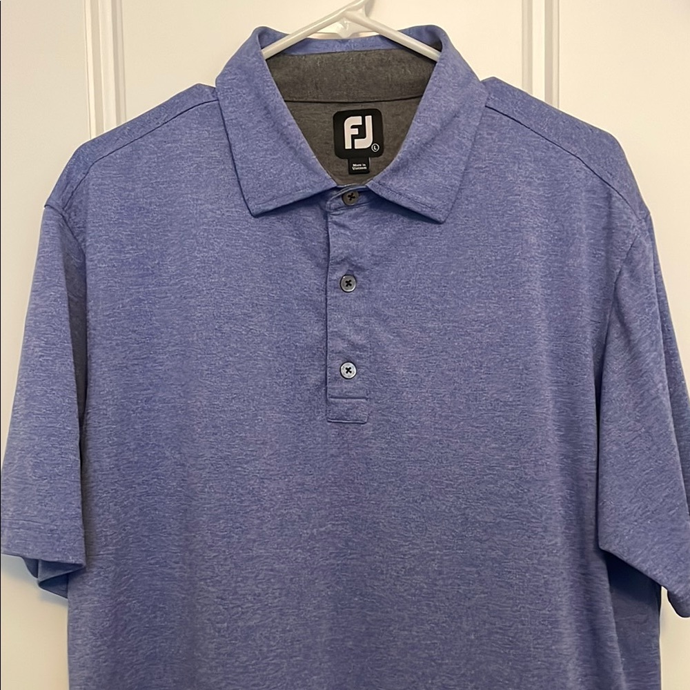 FootJoy Blue Polo Shirt Sporty Design